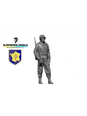 Figura em escala 1/35 de soldado da 2ª Divisão Blindada