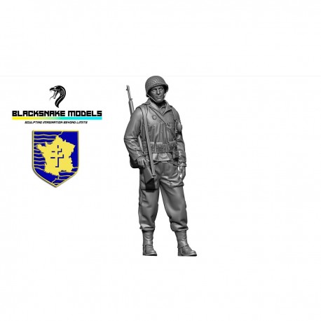 Figura de un soldado de la 2.ª División Blindada a escala 1/35