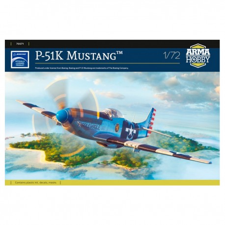 Maquette à l'échelle 1/72 du P-51 K Mustang par Arma Hobby