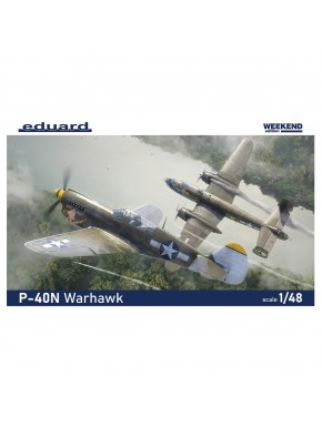 Maqueta del avión P-40N Warhawk a escala 1/48 de Eduard
