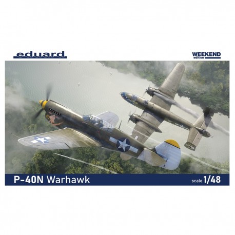 Maquete do avião P-40N Warhawk em escala 1/48 da Eduard