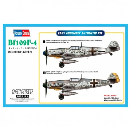 Caixa da maquete HobbyBoss BF109 F4 1/48