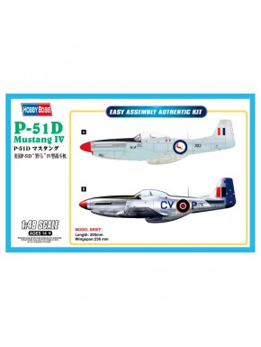 Maqueta P-51D Mustang IV 1/48 de HobbyBoss