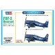 Caixa da maquete F8F-2 Bearcat em escala 1/72 da Hobby Boss