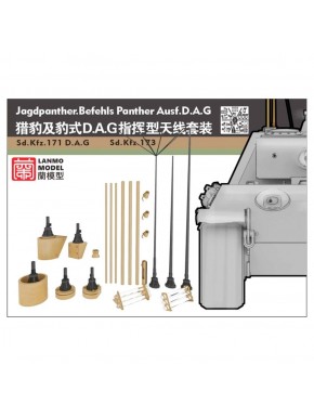 Kit de antena para Jagdpanther Befehls Panther Ausf.D.A.G. de LANMO Model
