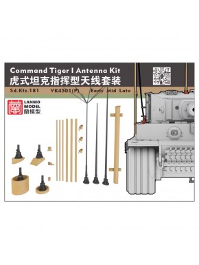 Kit de antena Command Tiger I de LANMO Model 1/35