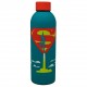 Garrafa azul Superman com logo vermelho DC Comics