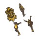 Set de quatre pins Michael Jackson, design officiel