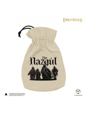 Pochette beige à dés Nazgûl avec figures de Spectres.