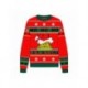 Jersey navideño rojo de The Grinch con diseño festivo
