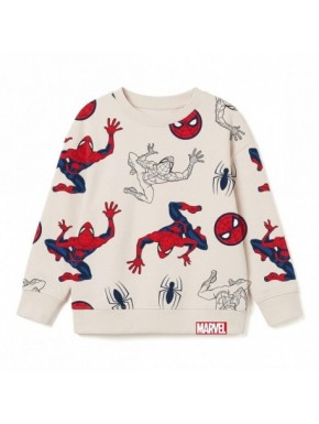 Sudadera beige de Spiderman para niños