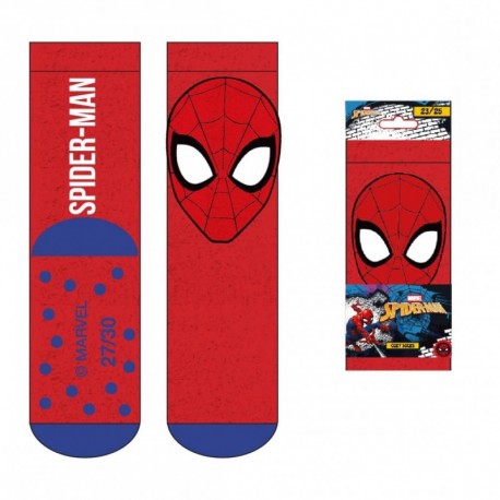 Chaussettes antidérapantes rouges Spiderman