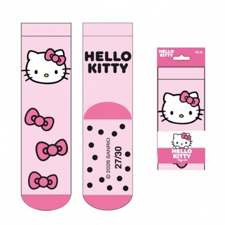 Chaussettes Hello Kitty roses antidérapantes