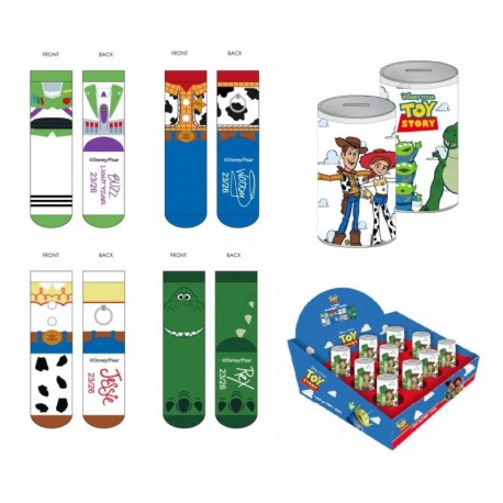 Pack de meias Toy Story com Buzz, Woody, Jessie e Rex
