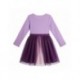 Robe Princess violette et rose avec détails en tulle