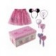 Set de Belleza Minnie Mouse rosa con diadema y accesorios