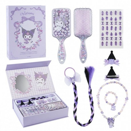 Coffret beauté Kuromi avec accessoires violets