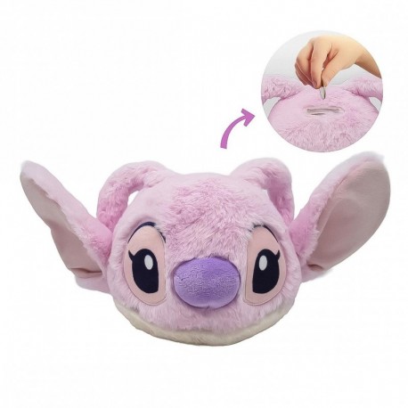 Tirelire peluche rose Angel Stitch 100% polyester