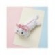 Trousse peluche blanche Disney Marie avec nœud rose