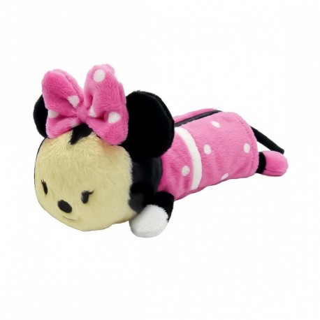 Estuche portatodo peluche de Minnie rosa