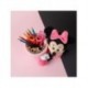 portalápices de peluche Minnie rosa