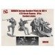 Set de figuras de pilotos alemanes He111 en resina