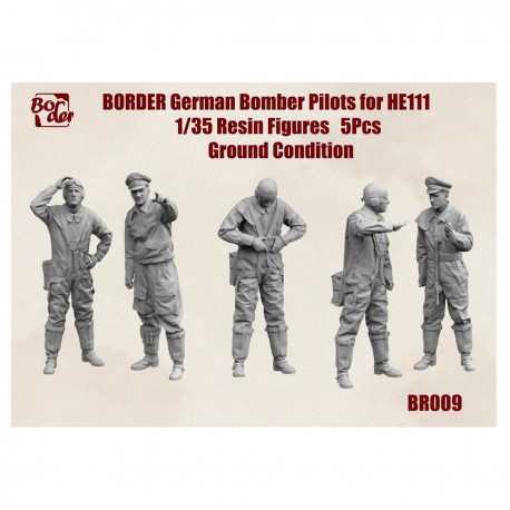 Figuras de pilotos bombardeiros He111 1/35