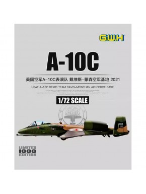 Kit de modelo em escala 1/72 USAF A-10C Demo Team 2021