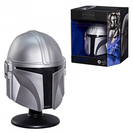Casque argenté The Mandalorian Star Wars 15cm