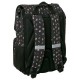 Mochila negra Sound Kpop Demon Hunters de SAFTA con diseño colorido.