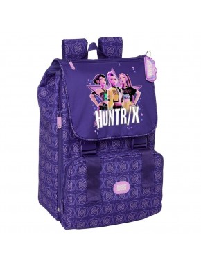 Mochila roxa Kpop Demon Hunters da SAFTA