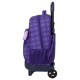 Trolley morado Kpop Demon Hunters con mochila extraíble