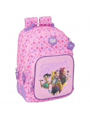 Mochila rosada KPOP Demon Hunters de SAFTA