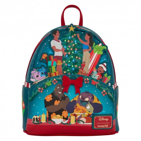 Mochila navideña de Lilo y Stitch Disney Loungefly