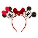 Serre-tête avec oreilles de Mickey et Minnie par Loungefly