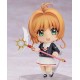 Nendoroid de Sakura Kinomoto em uniforme do colégio Tomoeda