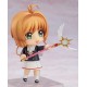 Nendoroid de Sakura Kinomoto em uniforme do colégio Tomoeda