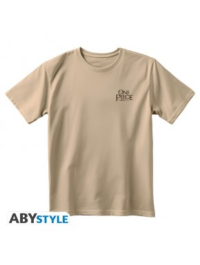 Camiseta unissex vintage One Piece areia com Ace