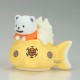 Figura de Bepo de One Piece en navío amarillo