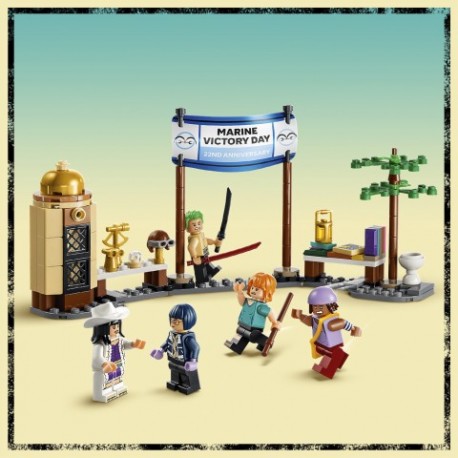 Conjunto LEGO da Marinha de Garp de One Piece
