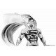 Statue de Superman en noir et blanc par Pure Arts