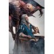 Estatua de Geralt con Dettlaff High Vampire de The Witcher