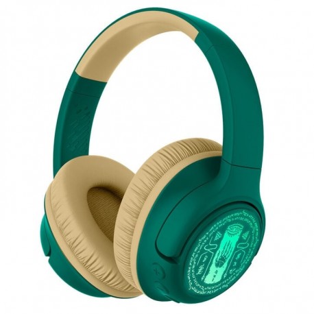 Auriculares LED inalámbricos Zelda verde y dorado
