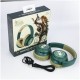 Auriculares LED inalámbricos Zelda verde y dorado