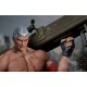 Estatua de Bryan Fury de TEKKEN 7 con fondo post-apocalíptico