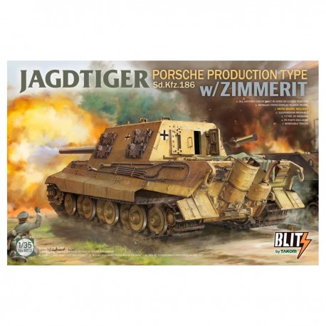 Maqueta 1/35 Jagdtiger Sd.Kfz. 186 Porsche Zimmerit