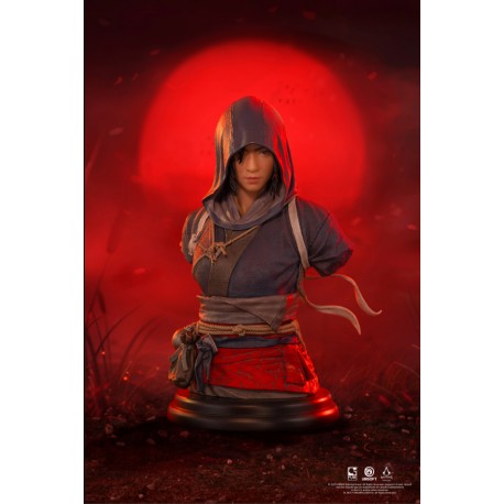 Busto de Naoe de Assassin’s Creed Shadows em escala 1/4