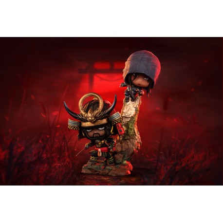 Figuras Qlectors Naoe y Yasuke de Assassin's Creed