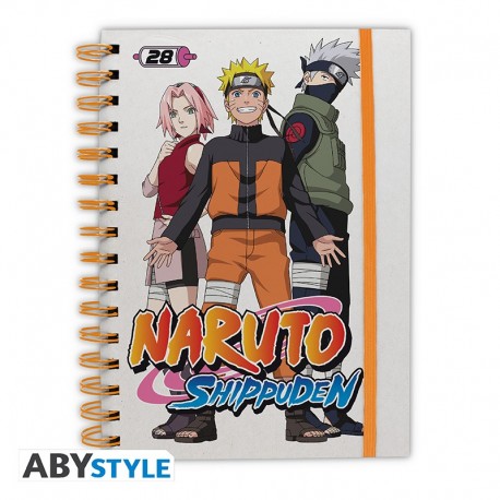 Cahier A5 Naruto Shippuden Team 7 Hokage