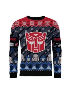 Sudadera navideña Transformers de Optimus Prime y Megatron